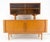 Wood Danish Mid Century Modern Tambour Door Credenza w/ Hutch Time Capsule For Sale - Image 7 of 12