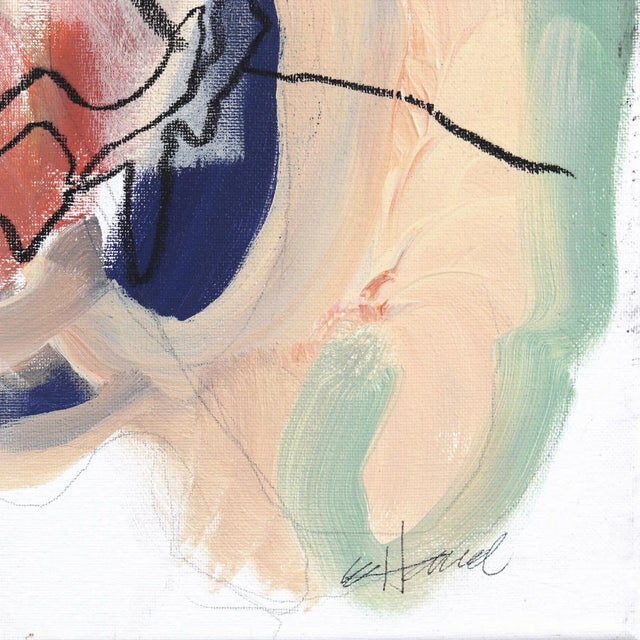 2020s Emmaline - Muted Color Figurative Abstract Feminine Portrait Painting on Canvas Original Artwork by Erin Hammond For Sale - Image 5 of 9