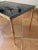 Black Coffee Table in Brass with Black Glass Top, 1930s For Sale - Image 8 of 18
