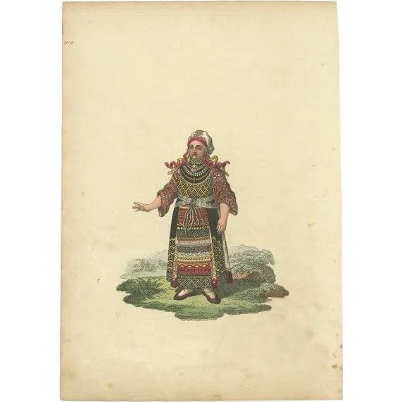 Harding, Costume of a Woman from Finland, 1811, Print For Sale