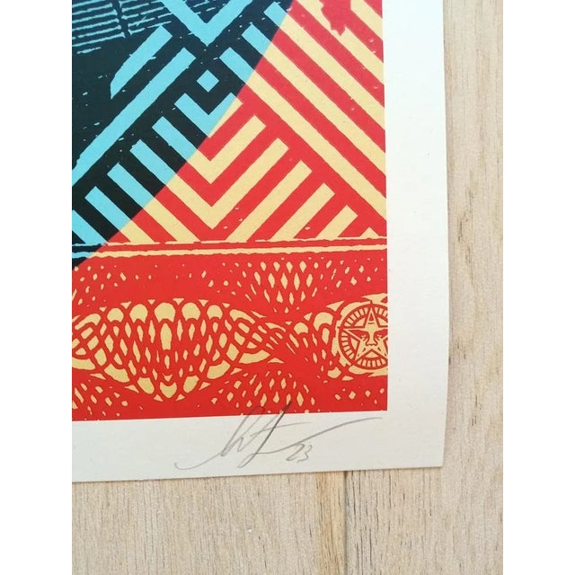 Shepard Fairey (Obey), Constructivist Banner Black, Screenprint For Sale - Image 4 of 8