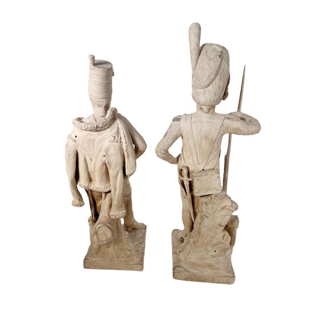 Late 19th Century Sevres Clay Soldiers Unpainted - a Pair For Sale In Dallas - Image 6 of 10