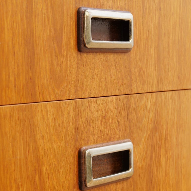 1960s Mid Century Nine Drawer Teak Dresser For Sale - Image 9 of 10