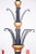 Black Empire Chandelier in Carved Pear, Steel & Gold Leaves, Austria, 1800s For Sale - Image 8 of 13