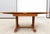 Mission Antique Arts & Crafts Nautical Oak Draw Leaf Dining Table W/ Ship Carvings For Sale - Image 3 of 18