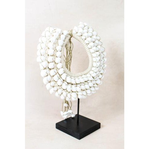 Handmade White Shell Necklace For Sale - Image 4 of 5