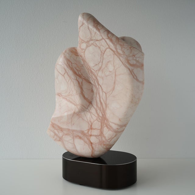 Late 20th Century Abstract Pink Alabaster Sculpture For Sale - Image 10 of 17