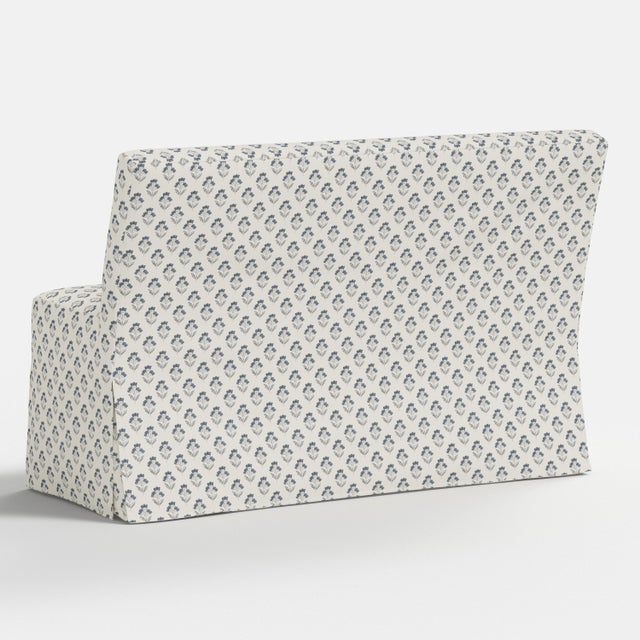 Textile Stoffer Home x Cloth & Company Slipcover for Lindy Dining Banquette in Francie Floral Tan For Sale - Image 7 of 7