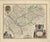 A richly detailed and highly decorative 17th-century map of the Île-de-France region, centered on Paris, published by...