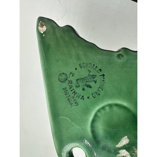 Boho Chic Rare Bordallo Pinheiro Wall Pocket For Sale - Image 3 of 7