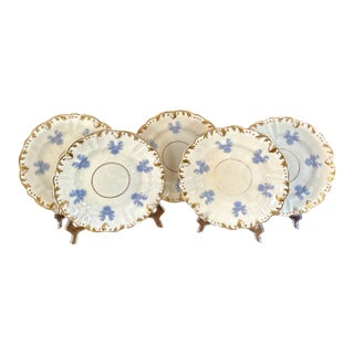 Antique Limoges Style Dessert Plates - Set of 5 For Sale