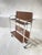 Wood Mid-Century Chrome Folding Serving Trolley, Germany, 1950s For Sale - Image 7 of 10