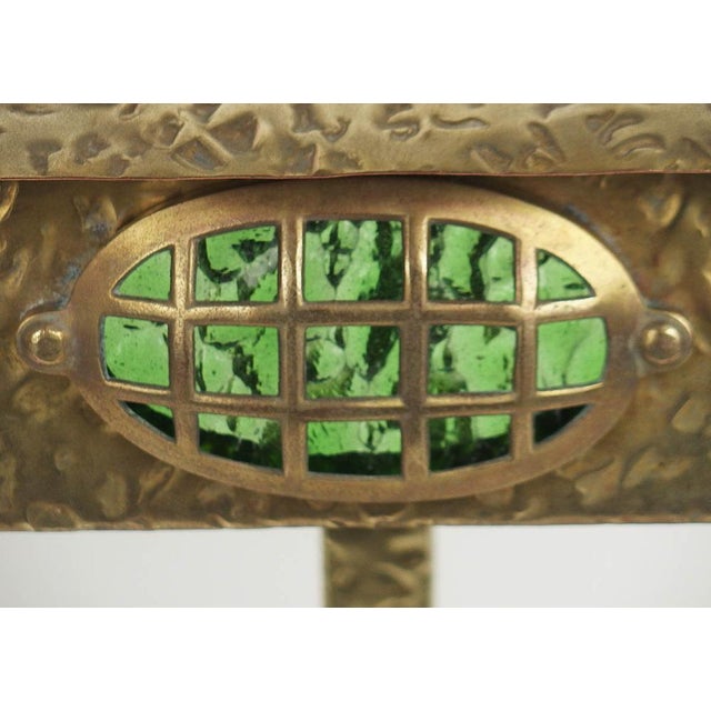 Antique Lamp in Brass and Glass, 1920s For Sale - Image 6 of 13