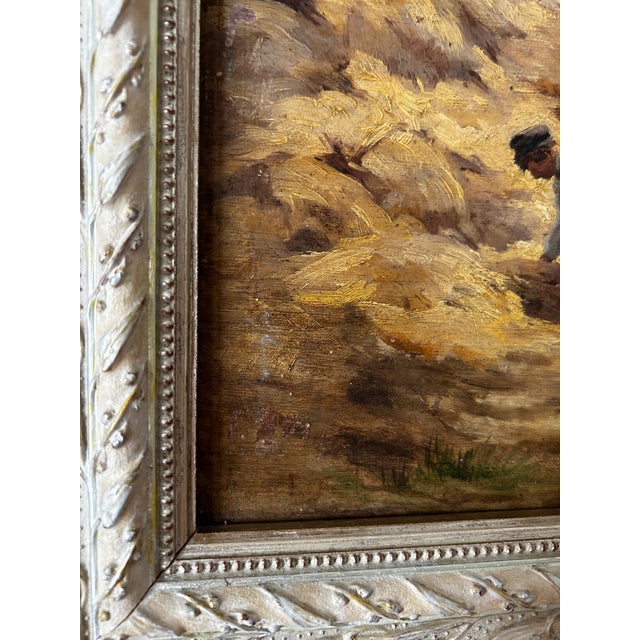 Original Antique Oil Painting, Plein Air, French Impressionism For Sale - Image 12 of 13