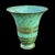 Verdigris Vintage Carl Sorensen Art Deco Verdigris Bronze Trumpet Vase With Gilt Rings For Sale - Image 8 of 8