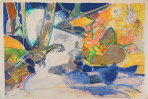 Camille Hilaire, Paysage éclatant, Lithograph
