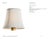 Visual Comfort Signature 6" Champagne Silk Soft Empire Shade Designer: Visual Comfort Signature Height: 5.25" Base: Shade...