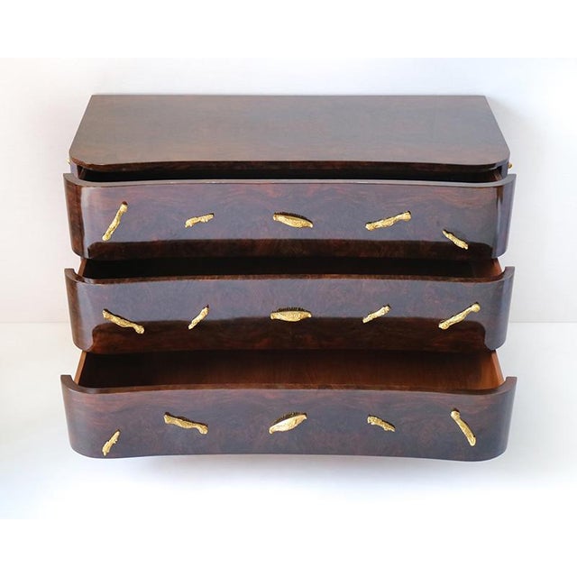 1980s Vintage Chest of Drawers in Burl, 1980s For Sale - Image 5 of 8