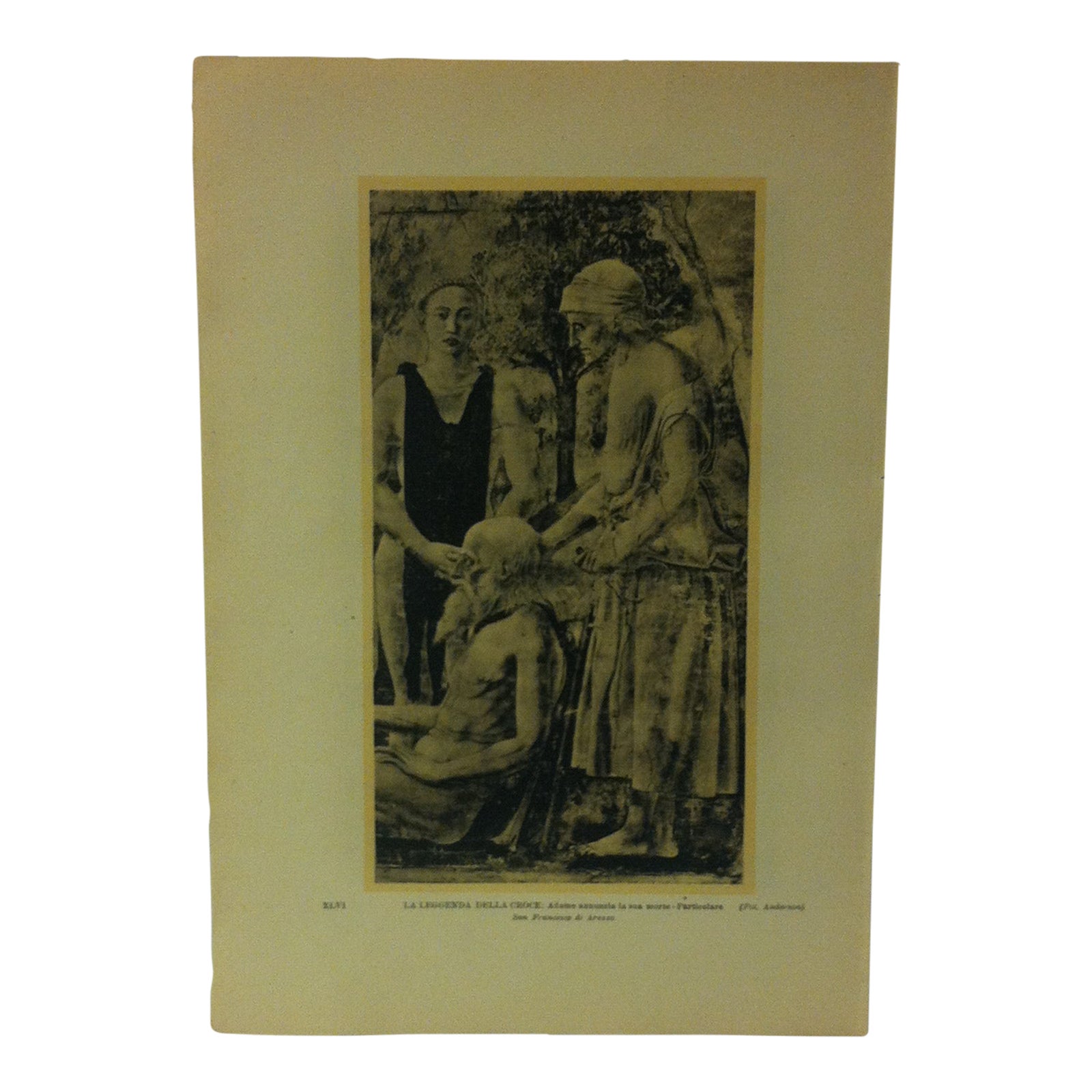 Morte Di Adamo Piero Della Francesca Circa 1920 "Adamo Annunzia La Sua Morte" Print of a Famous Painting by
