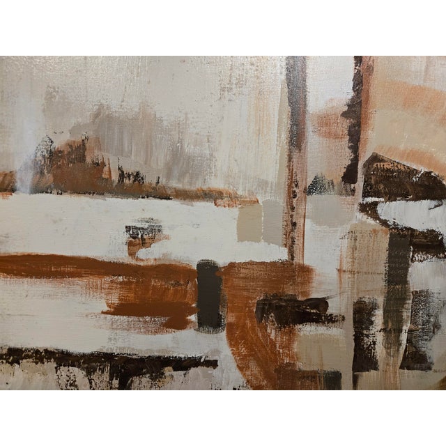 Lee Reynolds 70's Lee Reynolds Burr Mod Abstract Painting For Sale - Image 4 of 9