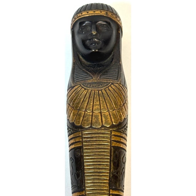 19th C. French Empire or Napoléon III Patinated & Gilt Bronze Sarcophagus Mount For Sale - Image 9 of 18