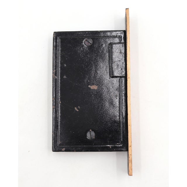 Pair of Antique Aesthetic Russell & Erwin Brass Pocket Door Locks For Sale - Image 10 of 12