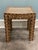 Wood Indian Square Stool With Cane Seat For Sale - Image 7 of 7