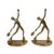Mid Century Modern Abstract Brass Tennis Player Bookend Set of 2 For Sale - Image 10 of 14