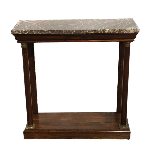 Early 19th Century French Empire Brazilian Rosewood Wall Console For Sale - Image 10 of 11