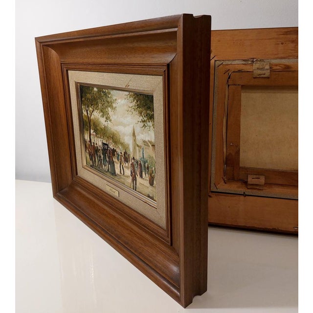 Baroque Abad, Landscapes, Oil on Canvases, 1950, Set of 2 For Sale - Image 3 of 18