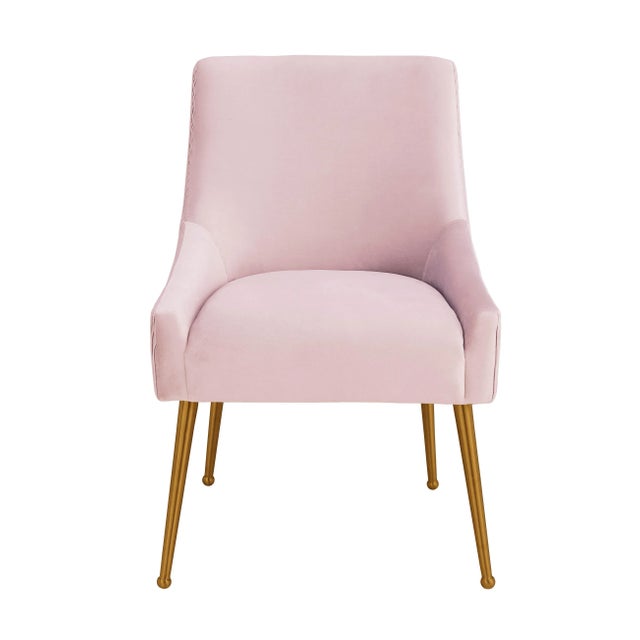 Sit pretty in this sumptuous yet durable velvet chair. The Beatrix dazzles as a dining chair or as an accent piece....