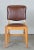 Antique Brown Leather & Walnut Dining Chairs, Set of 6 For Sale - Image 4 of 11