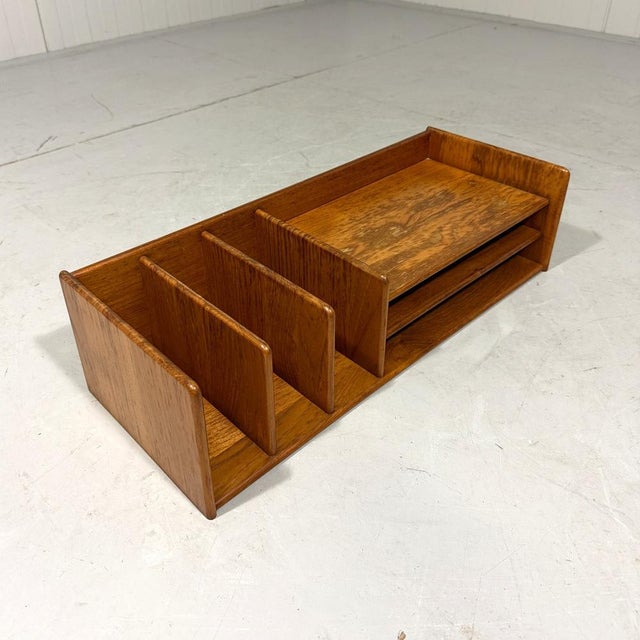Teak Desk Organizer from Nordisk Andels Eksport, Denmark, 1960s For Sale - Image 4 of 15