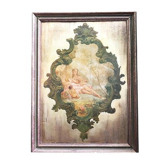 Painted Gold on Tablet, 1900s For Sale