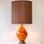 Orange Red Volcanic Glazed Ceramic Table Lamp by R. Houben, 1970 For Sale - Image 9 of 12