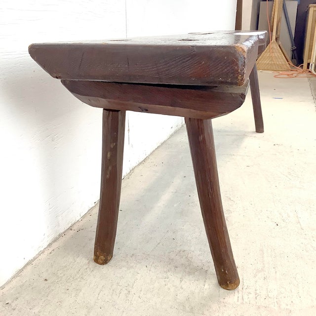 Late 19th Century Rustic Primitive Cobblers Bench For Sale - Image 5 of 12