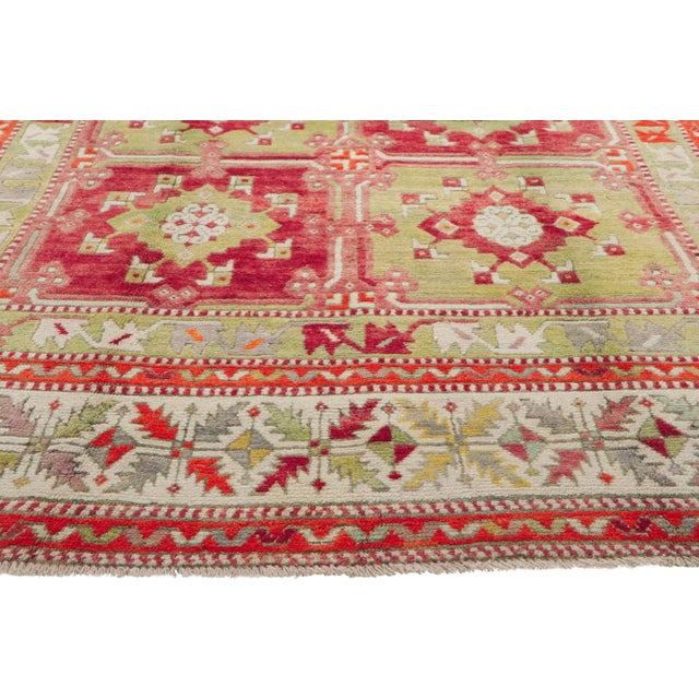 Mid 20th Century Vintage Turkish Oushak Rug - 06'03 X 08'09 For Sale - Image 5 of 10