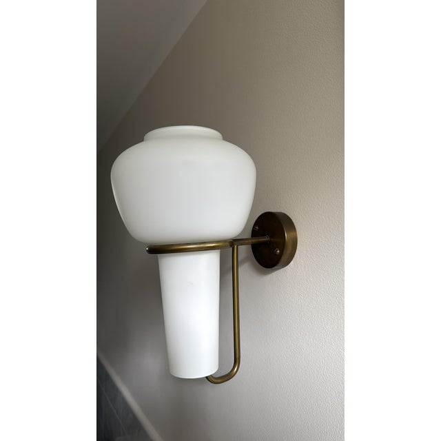 Gold Brass Wall Sconces by Hans-Agne Jakobsson for Hans-Agne Jakobsson AB Markaryd, 1960s, Set of 2 For Sale - Image 8 of 10