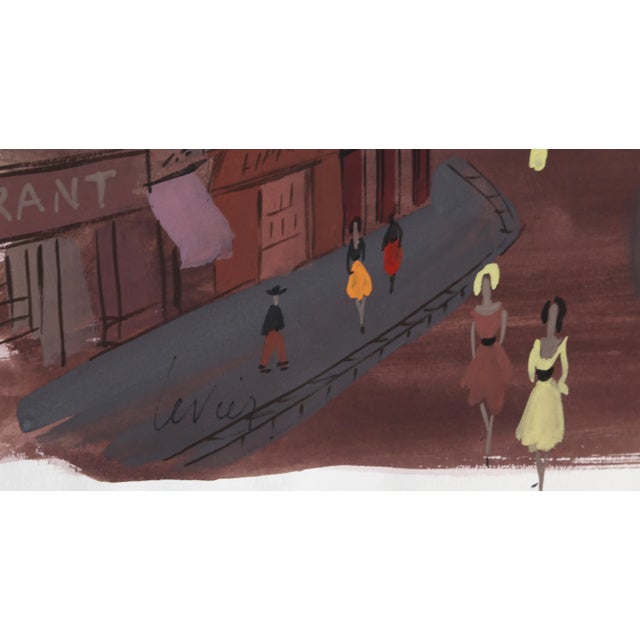 Artist: Charles Levier, French (1920 - 2003) Title: Paris Street Scene Year: circa 1960 Medium: Watercolor, signed l.l....