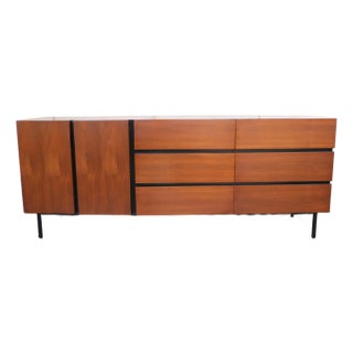 Mid-Century Walnut Credenza by American of Martinsville, 1960s For Sale