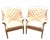 A Pair of Tufted Wingback Chairs in Ivory by Restoration Hardware Attributed to Ralph Lauren Heppelwhite Chairs For Sale - Image 13 of 18