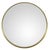 Mid-Century Modern Vintage Round Brass Mirror For Sale - Image 3 of 4