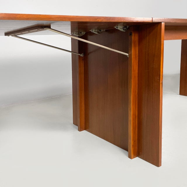Vintage Italian Extendable Wooden Dining Table from Poggi, 1970s For Sale - Image 14 of 16
