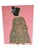 Abstract 1970s Original Contemporary Folk Art Painting of Girl in Leopard Print Dress on Pink Background For Sale - Image 3 of 9