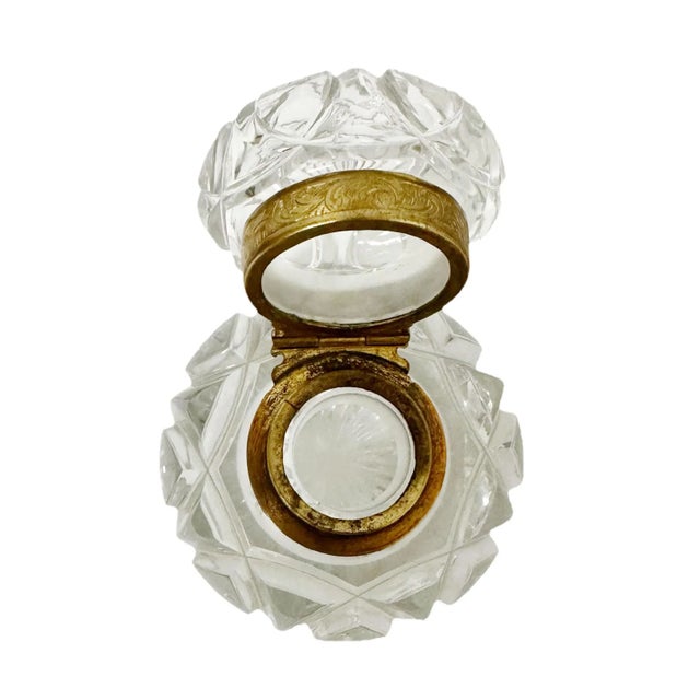 French Baccarat Style Inkwell For Sale - Image 3 of 5