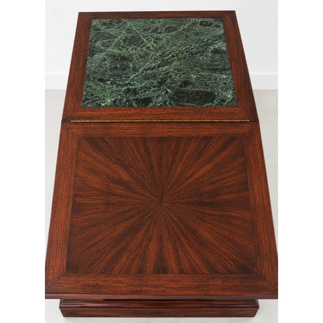 Vintage Ricardo Lynn Brutalist Bar Cabinet | 1960s Asian Modern Expanding Dry Bar | Fold-Out Cocktail Cabinet | Mid Century Furniture For Sale - Image 10 of 12
