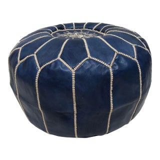 Moroccan Leather Moroccan Pouf Cover For Sale