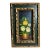 Vintage Small French Oil Painting of Flowers in Wood Frame For Sale