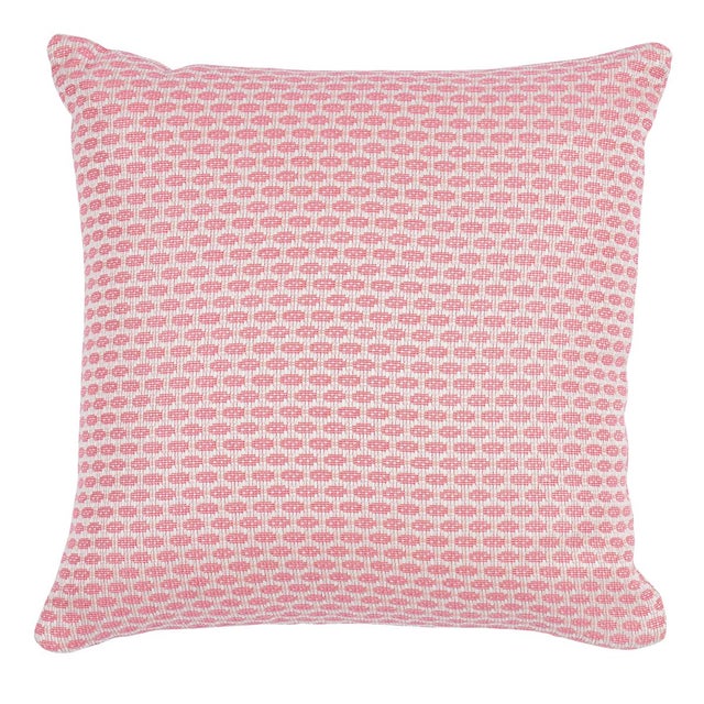 Contemporary Schumacher Hickox Indoor & Outdoor 22" Pillow in Coral For Sale - Image 3 of 3