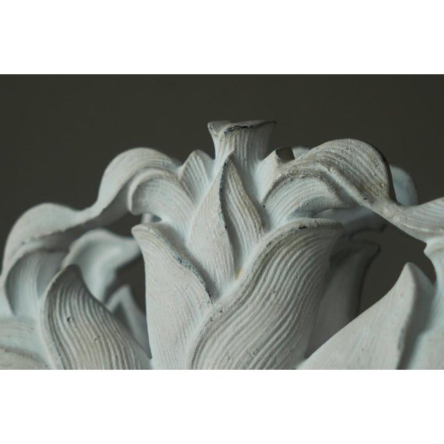 Antique Napkin Holder in White Painted Cast Iron, 1890s For Sale - Image 4 of 13